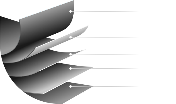 PET CAP SHEET FILM, TOP COATING LAYER, NON-YELLOWING TPU, ADHESIVE LAYER, RELEASE LINER